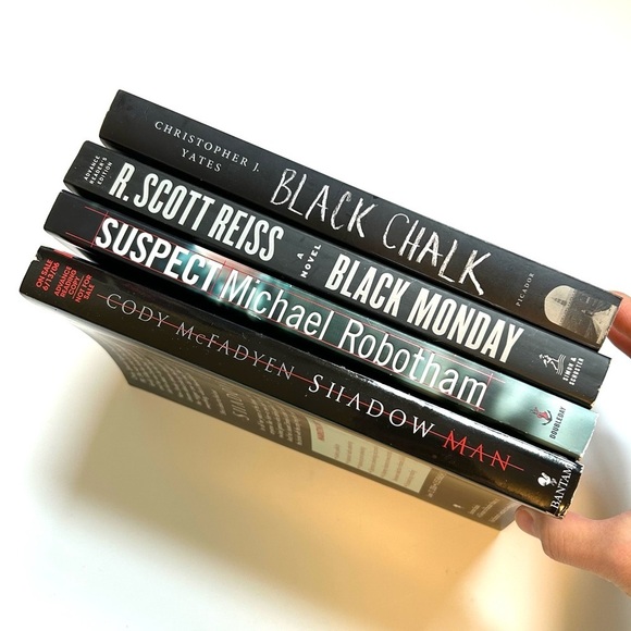 4 Novels BLACK MONDAY, BLACK CHALK, SHADOW MAN & SUSPECT Paperback Book - Picture 16 of 17